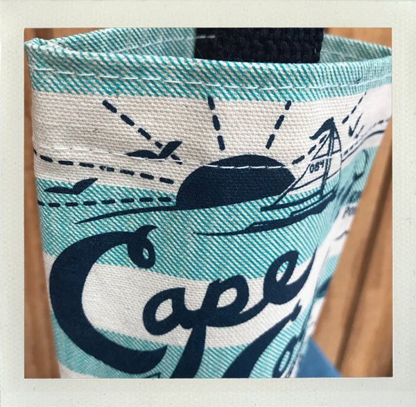Cape Cod Wine Tote Blue