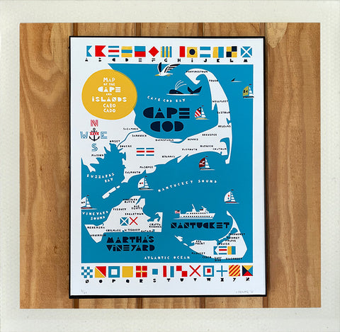 Cape & Islands Silkscreened Poster